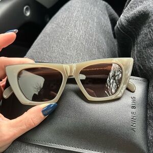 Anine Bing olive Sunglasses